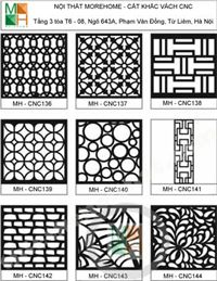 Bảng mẫu vách cnc cổ điển mẫu 16