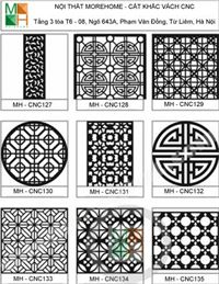 Bảng mẫu vách cnc họa tiết mẫu 15
