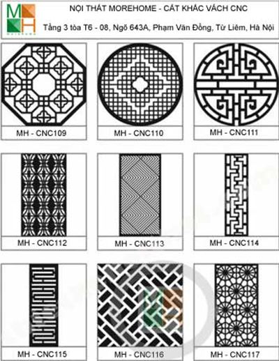 Mẫu vách ngăn cnc đẹp mẫu 013