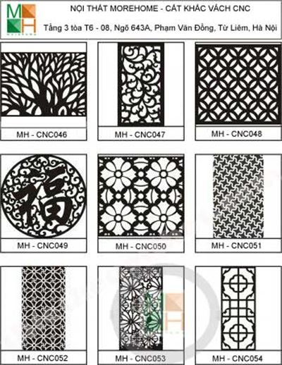 Vách ngăn cnc cổ điển đẹp mẫu 006