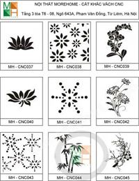 Vách ngăn cnc hoa lá đẹp mẫu 005