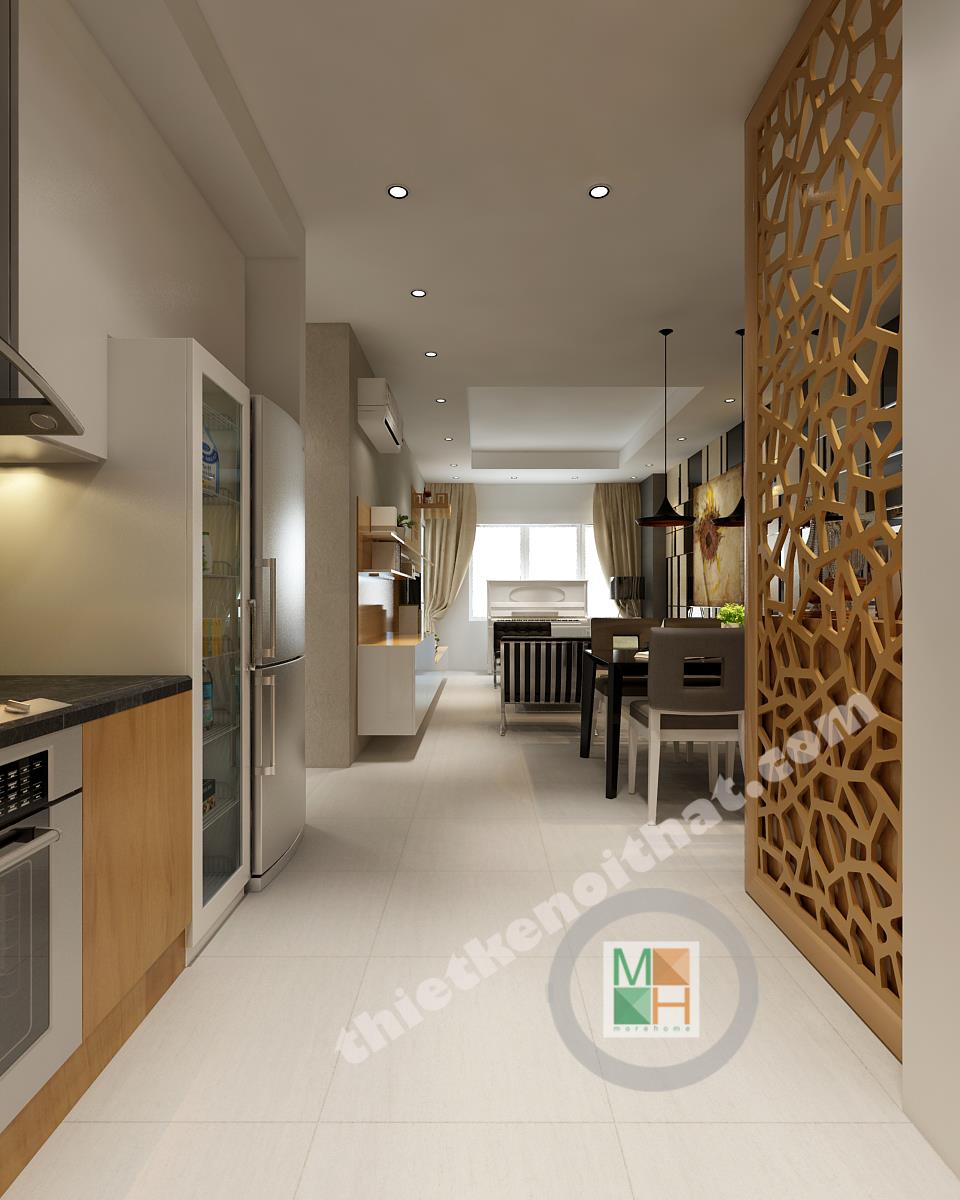  Tạo 2 không gian mới với vách Cnc