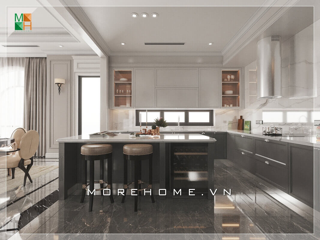 Thiết kế mẫu phòng bếp hiện đại, sang trọng cho chung cư cao cấp, biệt thự, nhà phố. Mẫu nội thất chung cư đẹp