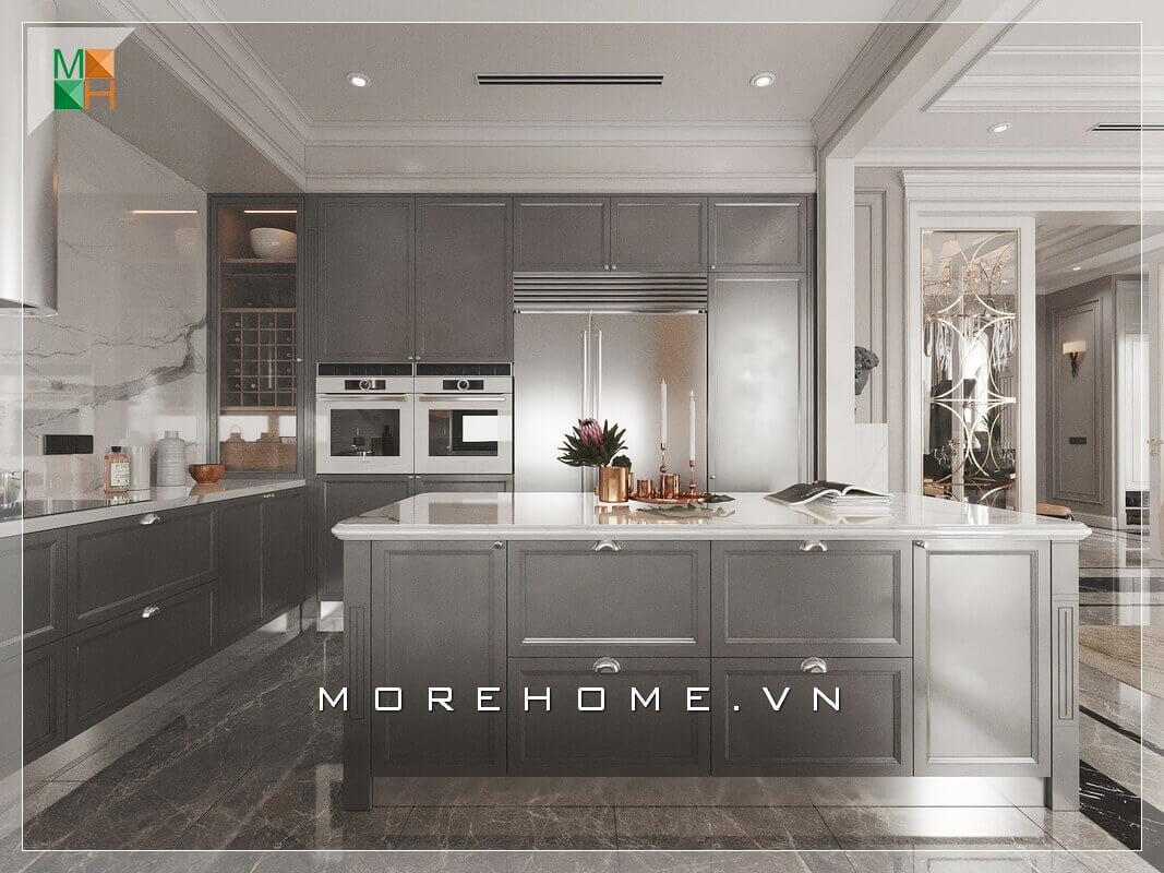 Thiết kế nội thất phòng bếp hiện đại, tiện nghi, sang trọng cho biệt thự, nhà phố. Mẫu nội thất chung cư đẹp