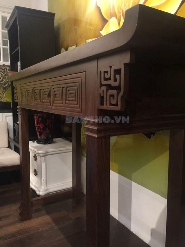 Nhận sản xuất , thi công lắp đặt bàn thờ gỗ óc chó cao cấp . Quý khách có thể tham khảo các bàn thờ do KTS nội thất MoreHome thiết kế